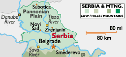 Vojvodina Position - Serbia